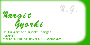 margit gyorki business card